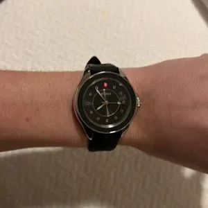 Michele | Accessories | Michele Cape Black Silicone Watch 